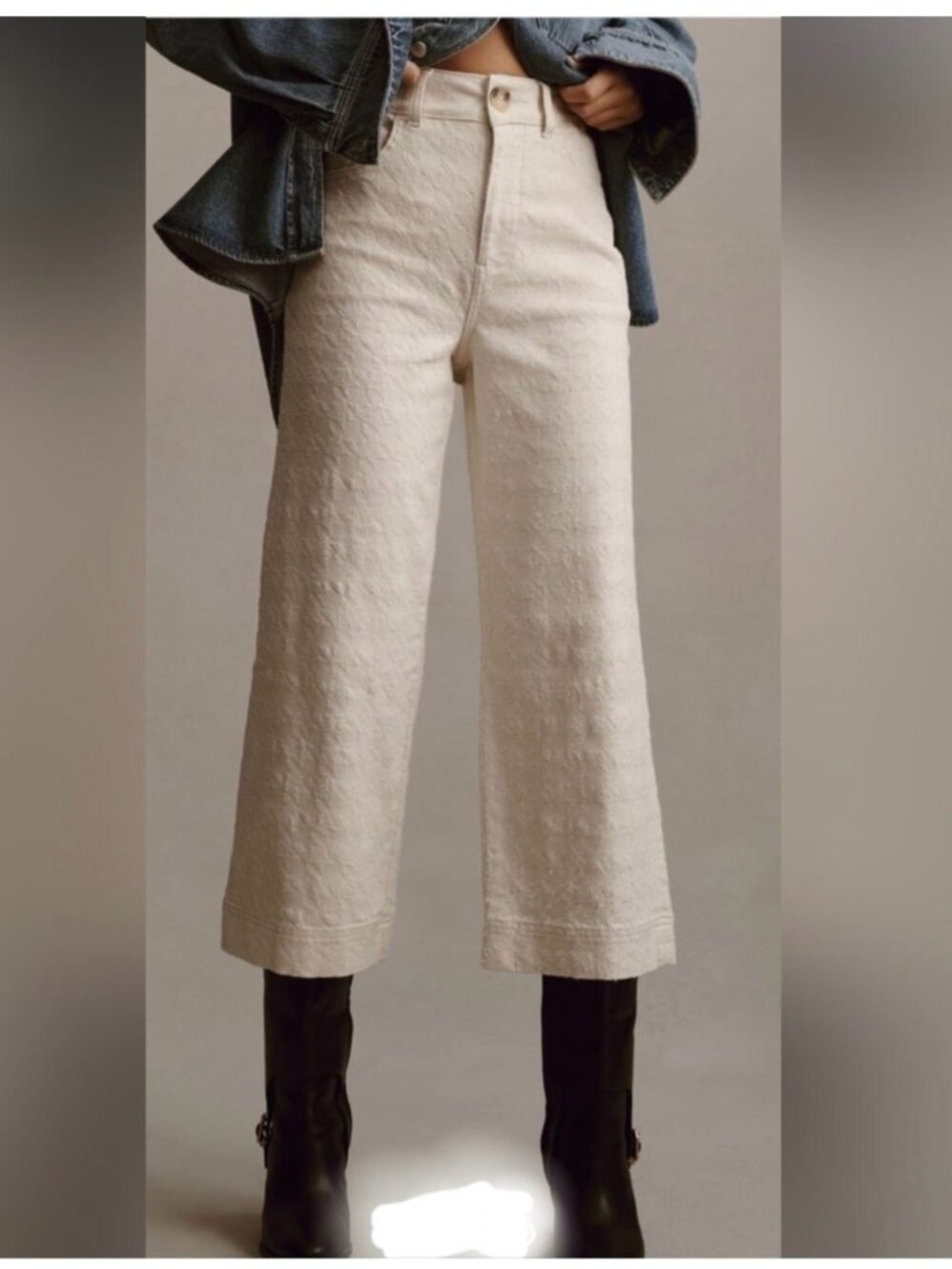 Pilcro “The Skipper” High-Rise Wide Leg Crop Pant